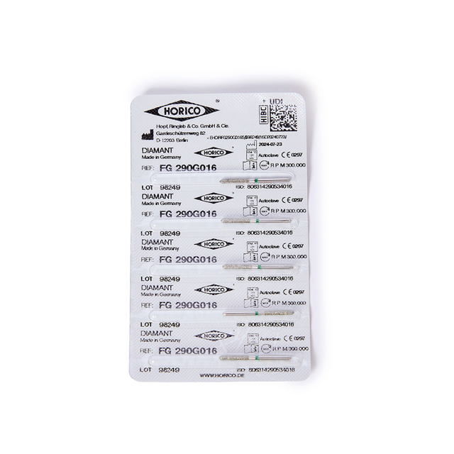 Horico diamant cylinder FG G290/016 grøn, 5 stk.