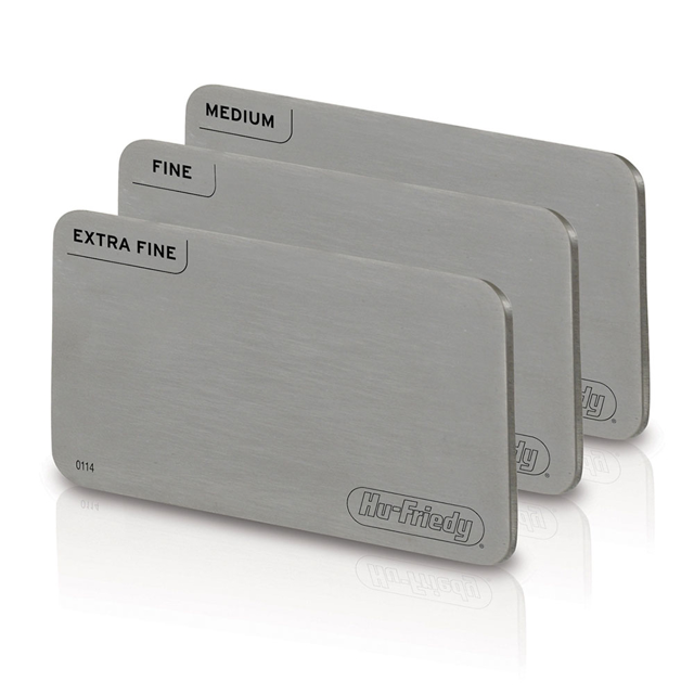 Hu-Friedy Diamond Sharpening Card, ass. 3 stk. 