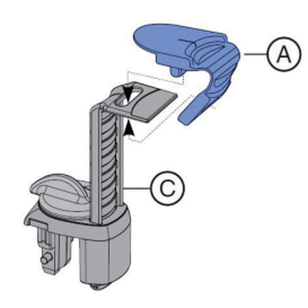 Universal Bite Block til Sirona CBCT, grå, stk.