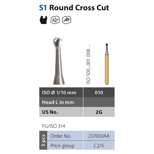 Diatech Speedster rund FG S1-010 (2G), 5 stk.
