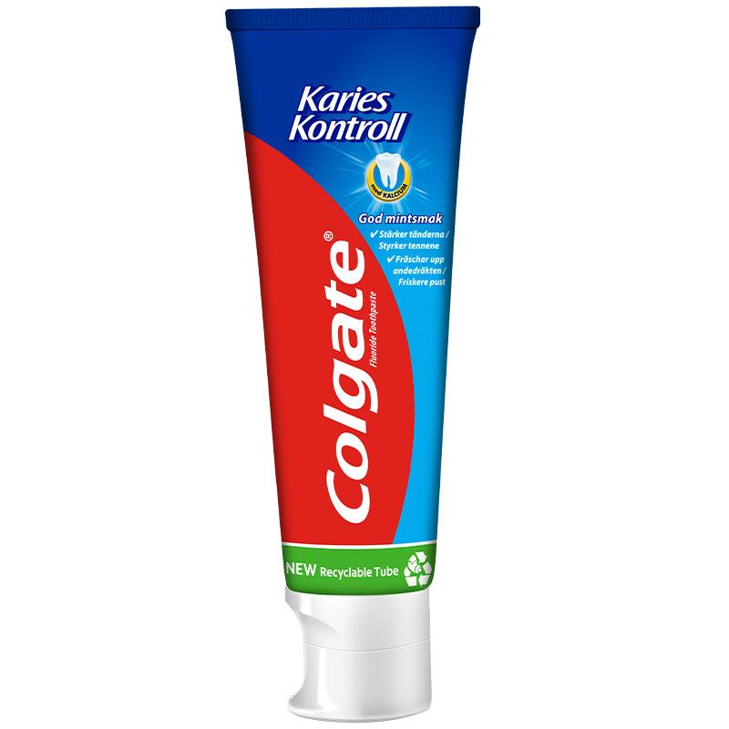 Skinne eksplosion løfte op Colgate Tandpasta Karies Kontrol, 12 x 75 ml