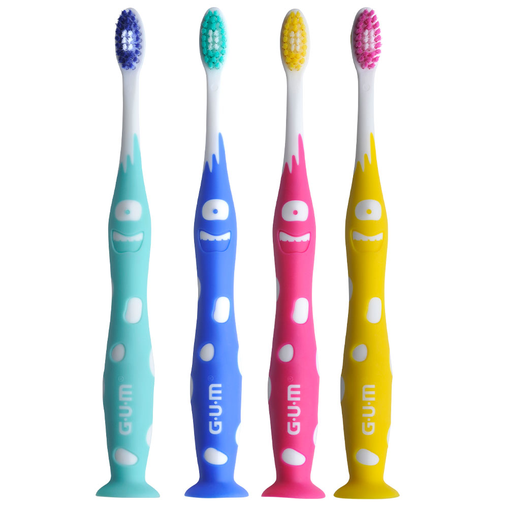 Gum tandbørster 902, junior Monster, blød, 96 stk.