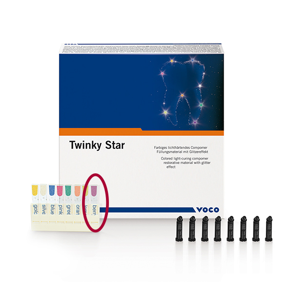 Twinky Star kompomer, Berry, 25 x 0,25 g