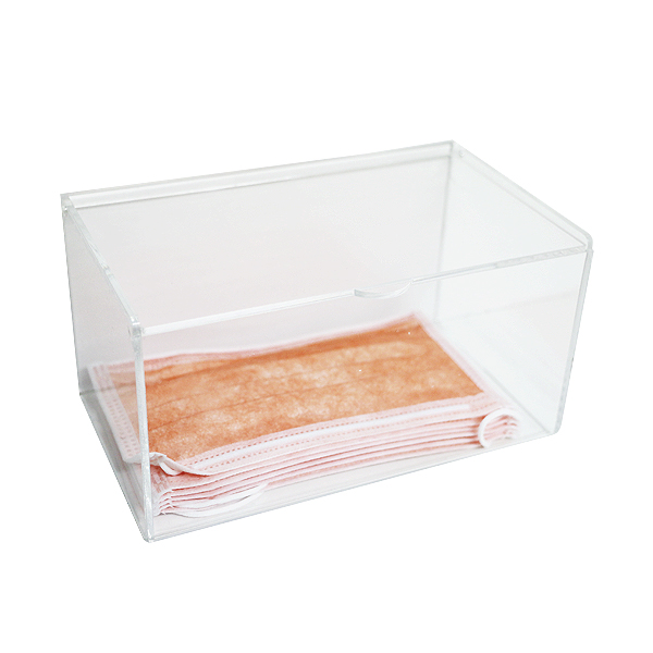 Dispenser til mundbind, i plexiglas