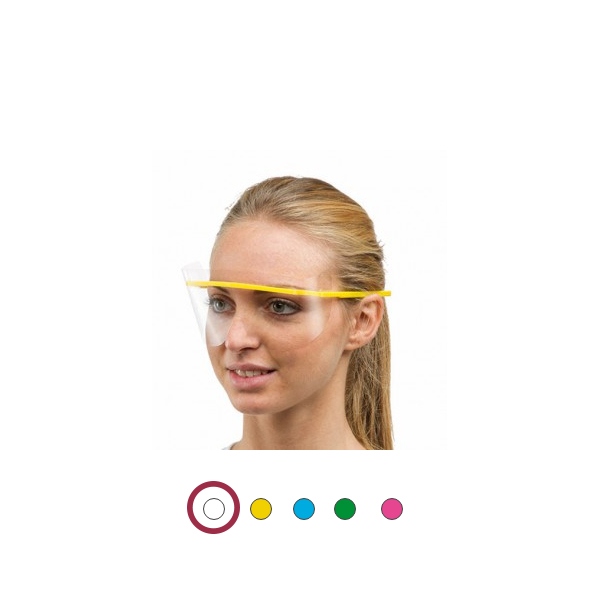 Beskyttelsesskærme/briller, hvid