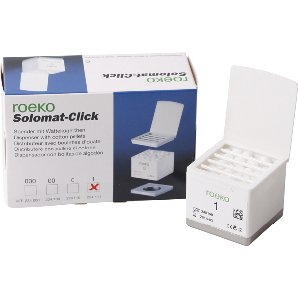 Solomat Click dispenser med pellets nr. 1