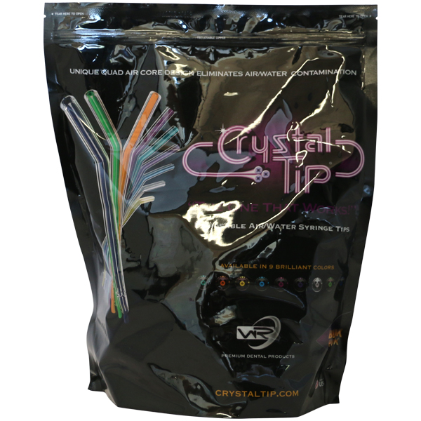 Crystal Tip 3-funkt.spidser Orig. regnbue 1500 stk