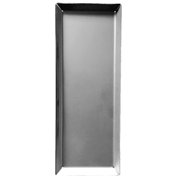 Posebakke i rustfri stål, medium, stk.