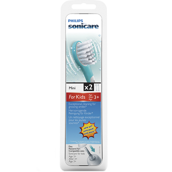 Sonicare Kids børstehoveder, lille, 2 stk.