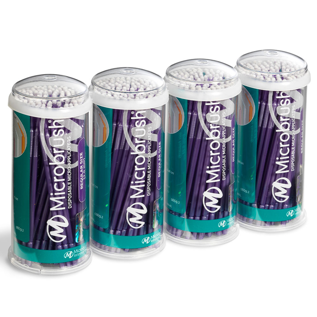 Microbrush Regular lilla, 4 x 100 stk.