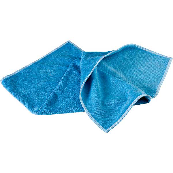 Microfiber klud, 40x40 cm, blå, 10 stk.