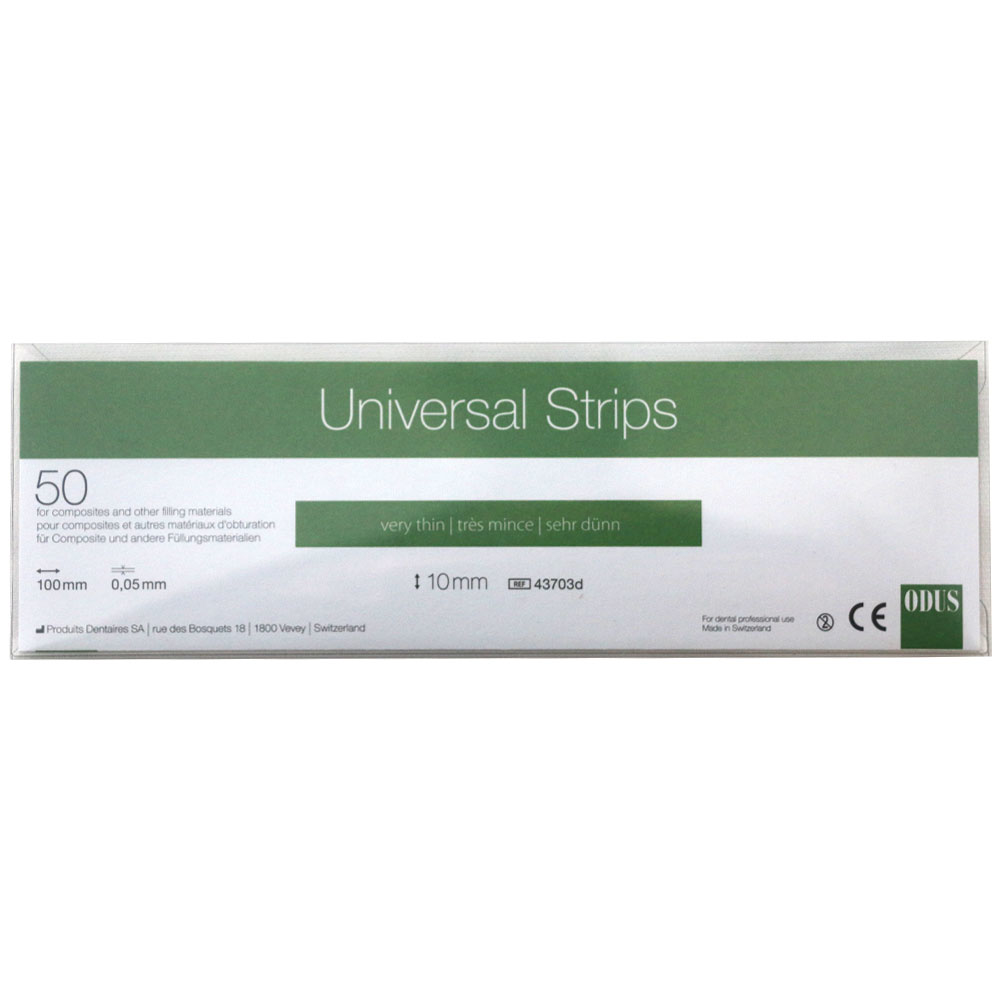 Odus universalstrips lige 10 mm, 50 stk.