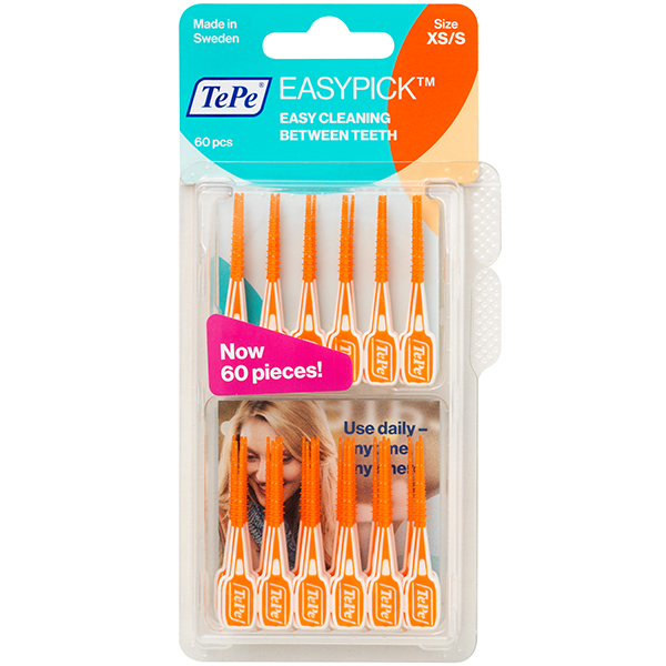 TePe EasyPick , XS/S, orange, 60 stk.