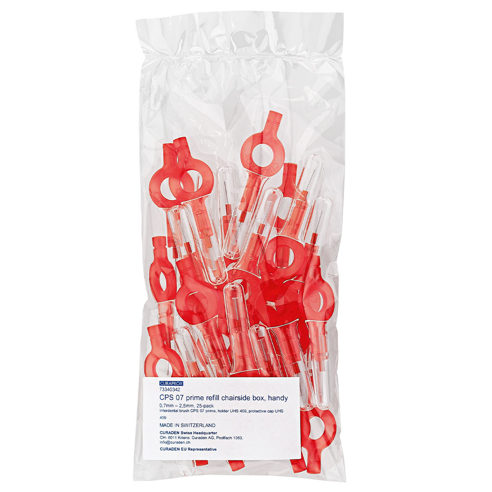 Curaprox Prime interdentalbørster, 0,7 mm, 25 stk