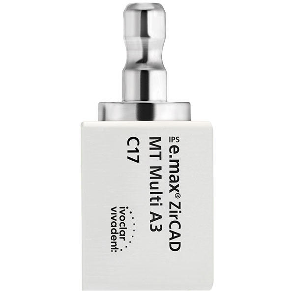 IPS e.max ZirCAD CER/inLab Multi MT A3 C17, 5 stk.