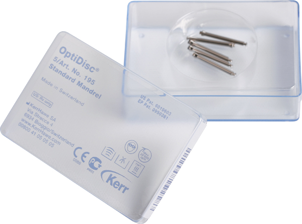 OptiDisc mandrels, standard, nr. 195, 5 stk.