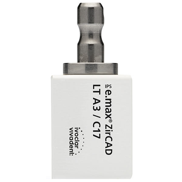 IPS e.max blokke ZirCAD CER/inLab LT A3 C17, 5 stk