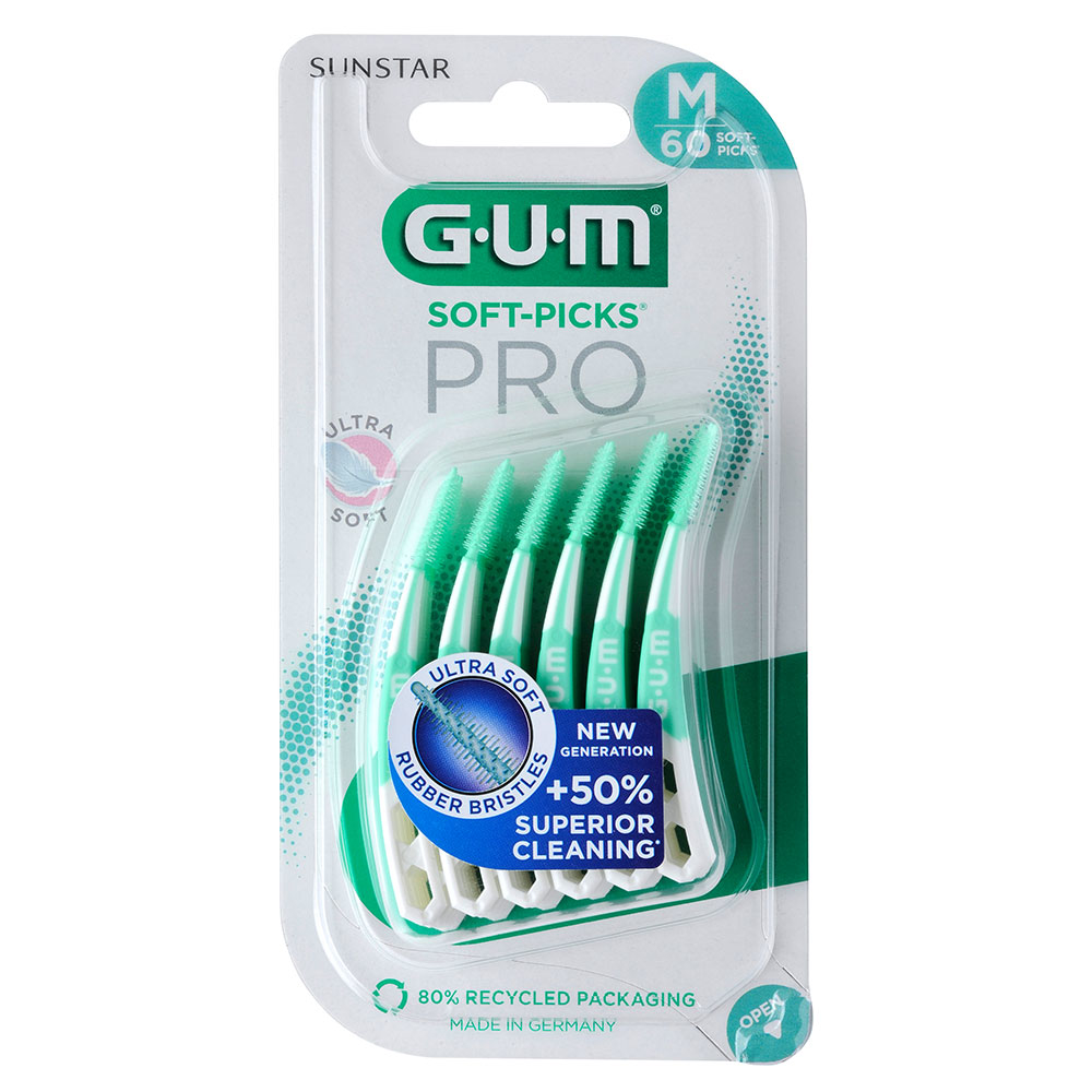 GUM Soft-Picks PRO, Medium, 60 stk.