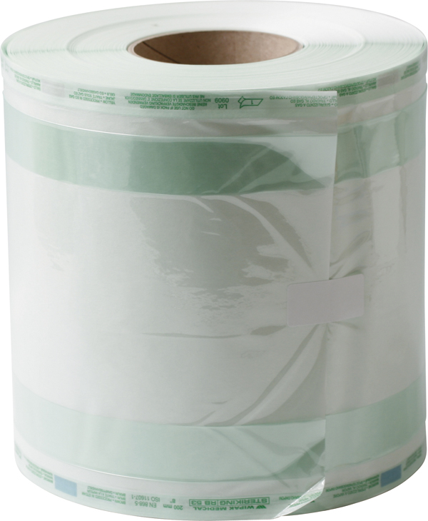 Mpack autoklavefolie i rulle m/fold 20x5,5cmx100m