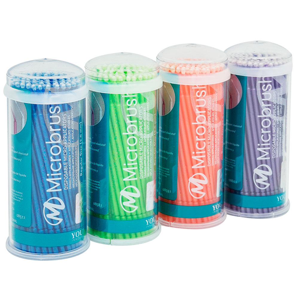 Microbrush Regular ass., 4 x 100 stk.