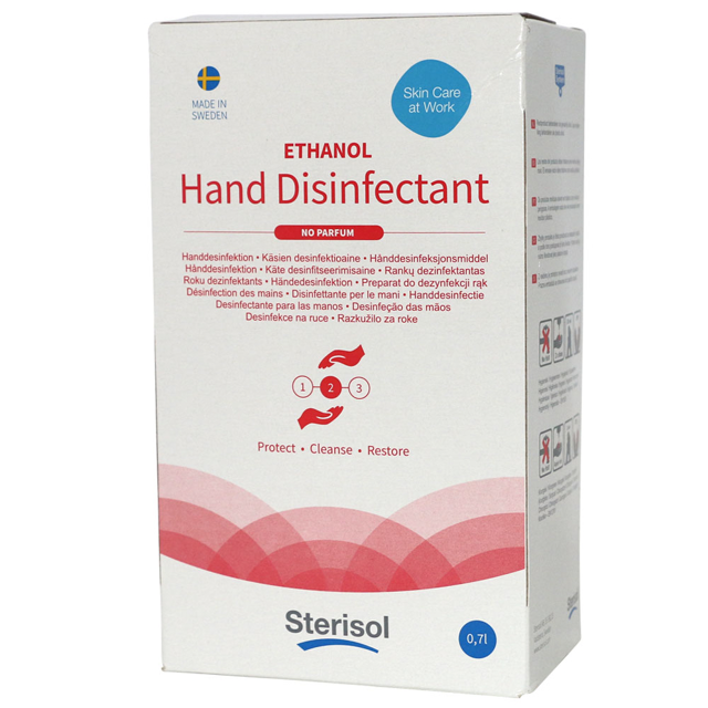 Sterisol hånddesinfektion, 12 x 0,7 liter