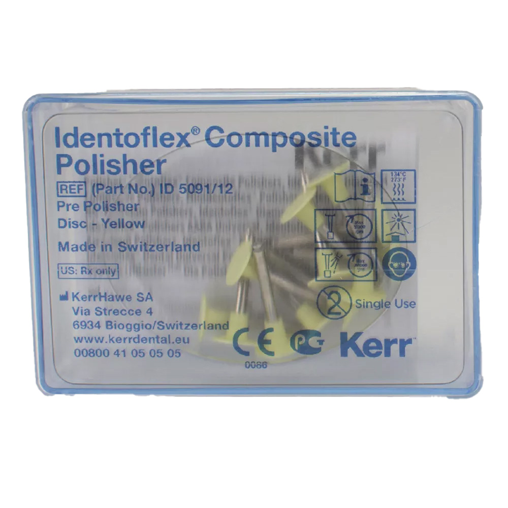 Identoflex polerere ID 5091 gul, standard, 12 stk
