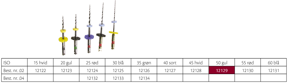 RaCe .02 NI-TI 25 mm nr. 50, 6 stk.