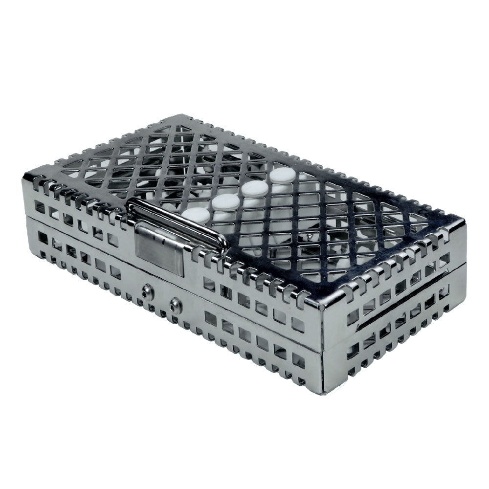 CM SteriWash rustfri kassette m/låg 190x92x34mm 