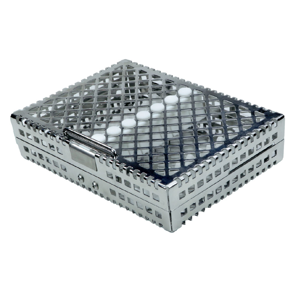 CM SteriWash rustfri kassette m/låg 190x140x34mm