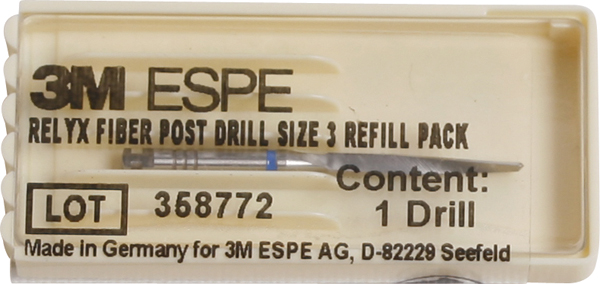 RelyX Fiber Post bor, str. 3, 1,9 mm, blå, stk.