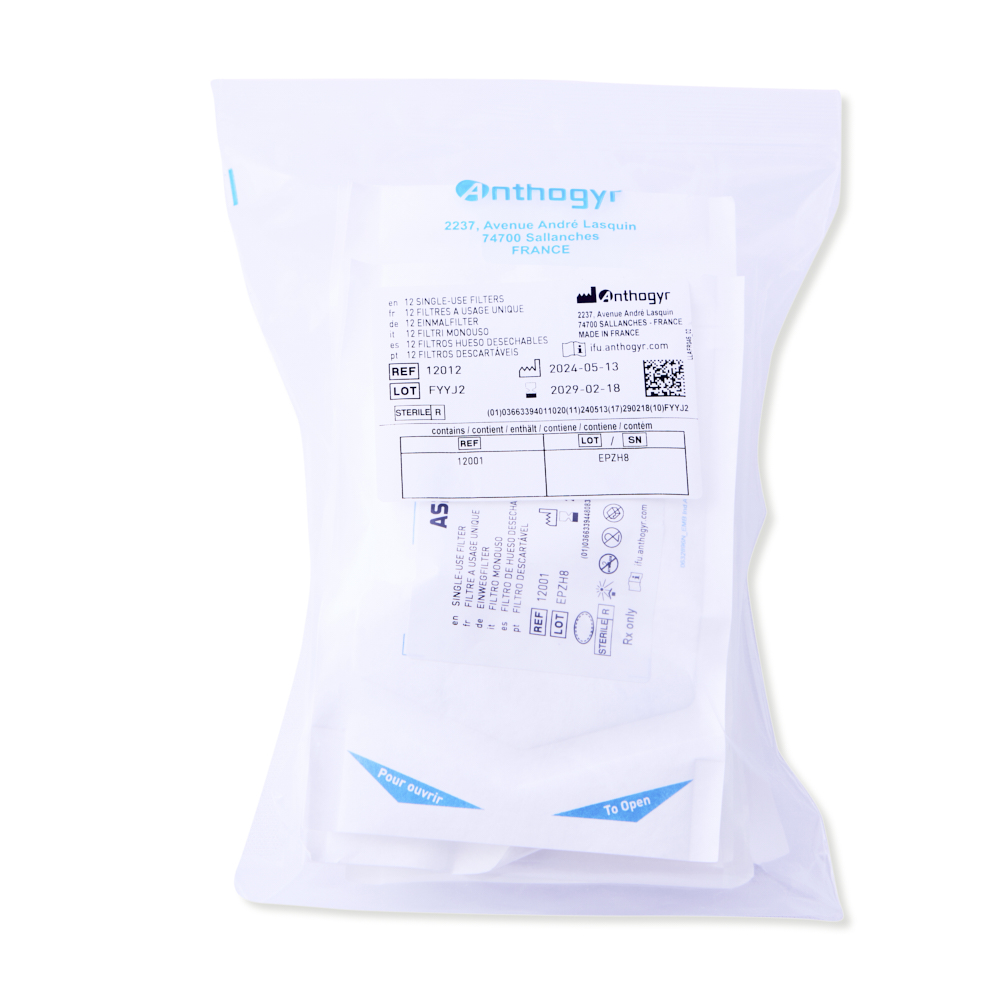 Engangsfilter t/Aspeo knoglehøster, 12 stk.