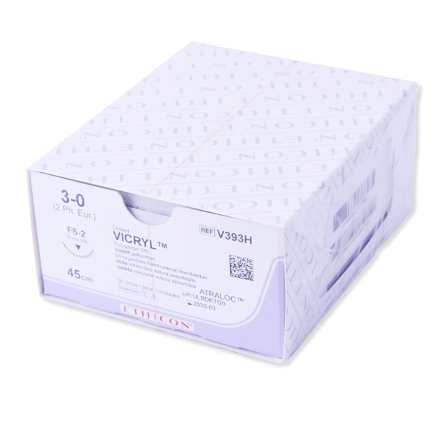 Ethicon sutur V393H FS2 3-0 45cm, 36 stk.