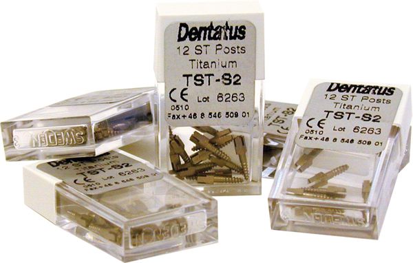 Dentatus Surtex Titaniumstifter L-3, 15 stk.