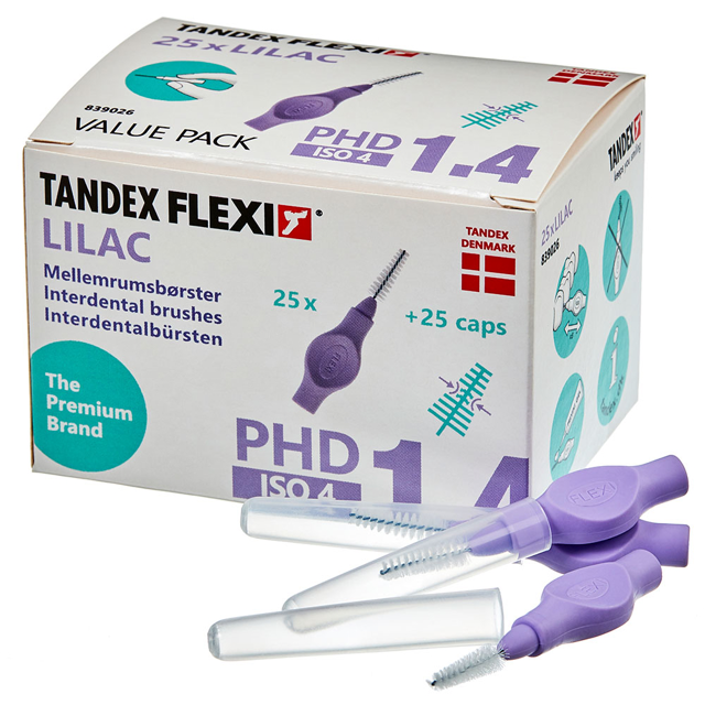 Tandex Flexi Value konisk extra-fine lilla, 25 stk