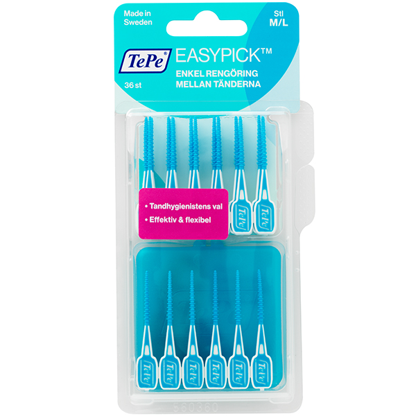TePe EasyPick , M/L, blå, 10 X 36 stk.