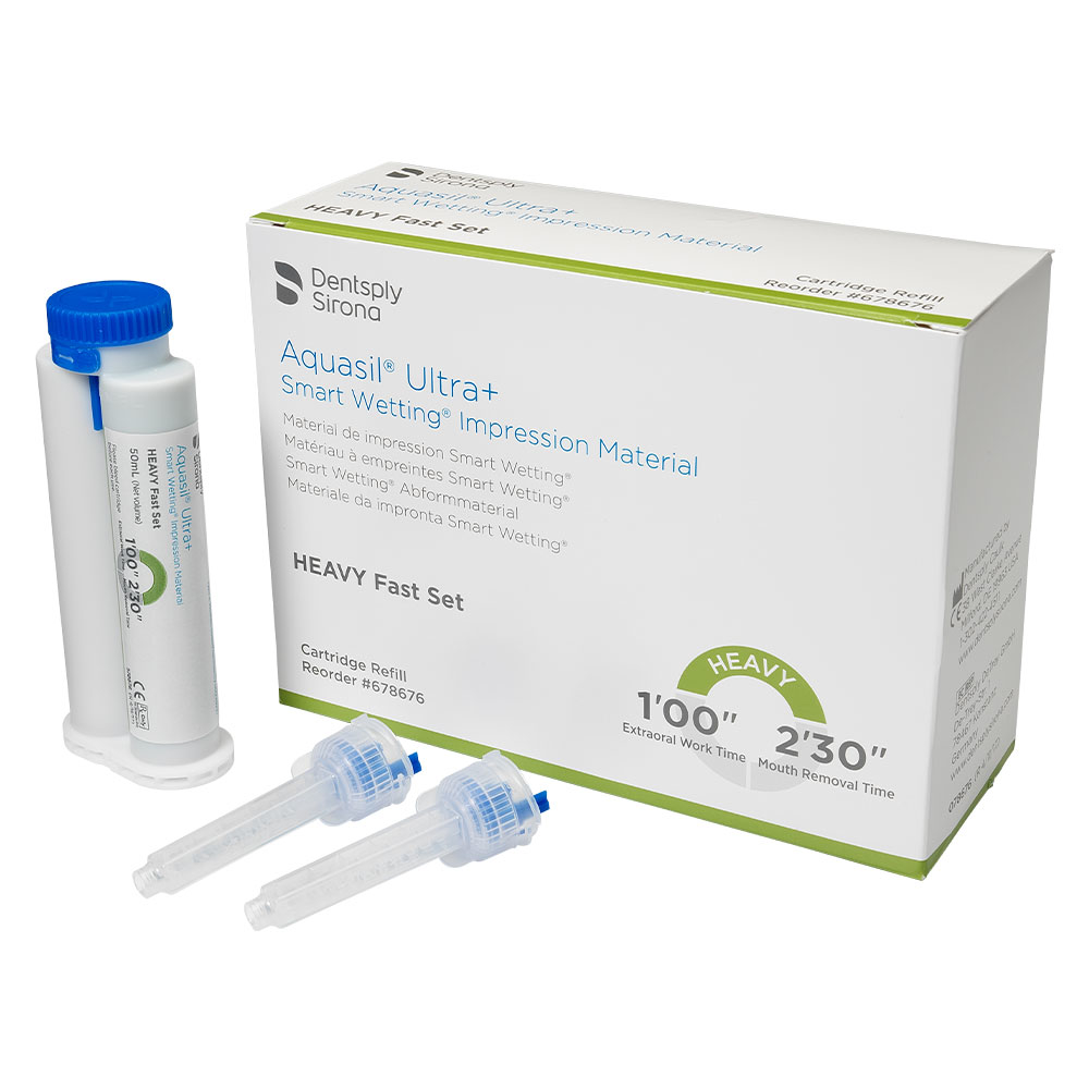 Aquasil Ultra+ Heavy body, fast set, 4 mag.