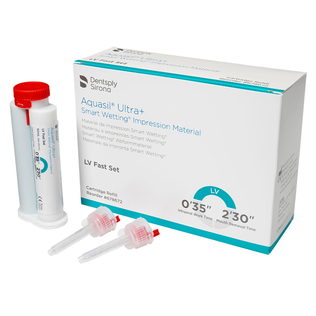 Aquasil Ultra+ LV, Light body, fast set, 4 mag. 