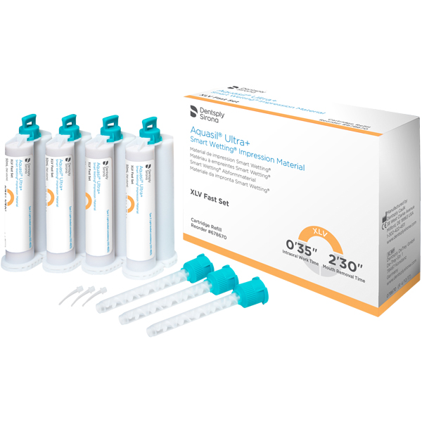 Aquasil Ultra+ XLV, Light body, fast set, 4 mag.