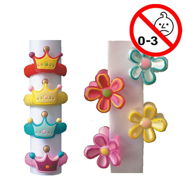 Legetøj, mix af hårclips og hårelastikker, 80 stk.