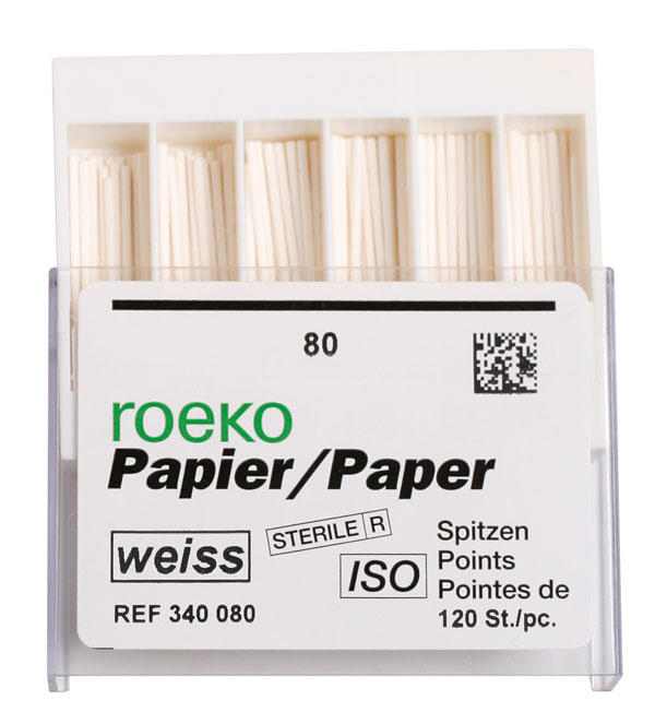 Roeko paper points hvide 070