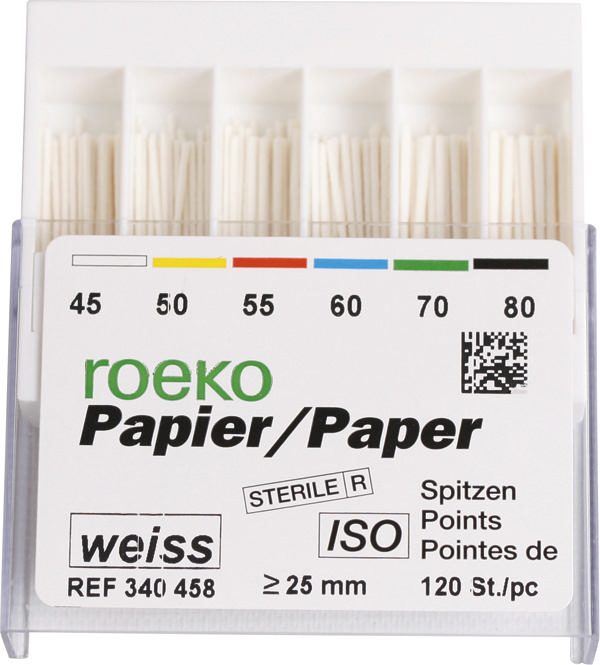 Roeko paper points hvide 045-080
