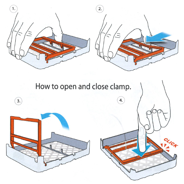 Practipal bøjle til ½ bakke, lilla