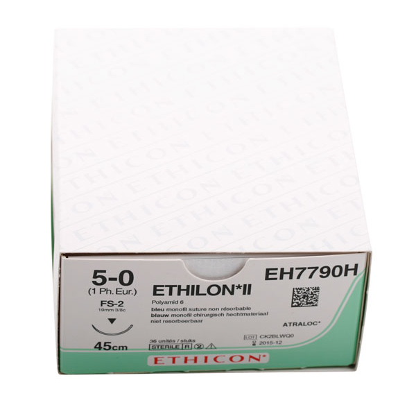 Ethicon sutur Ethilon, 661H, 5-0, FS-2, 36 stk.