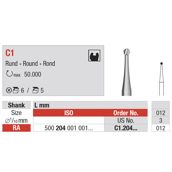 Edenta HM rosenbor RA C1/012, 5 stk.