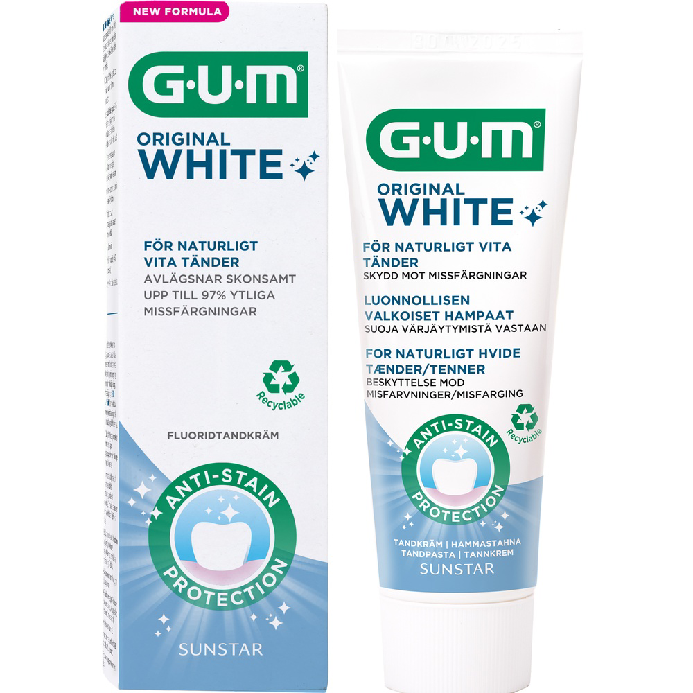 GUM Original White tandpasta, 75 ml