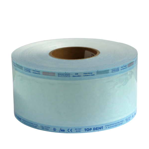 TopDent autoklavefolie i rulle, 10 cm x 200m, stk.