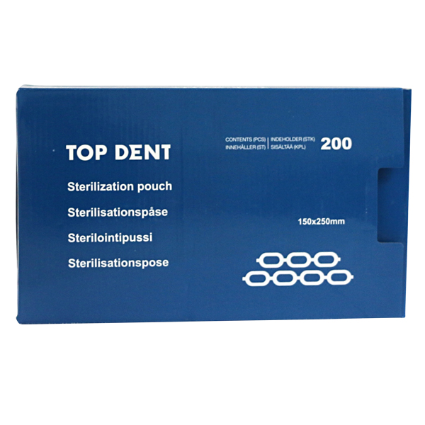 TopDent autoklaveposer, 15 x 25 cm, 200 stk.