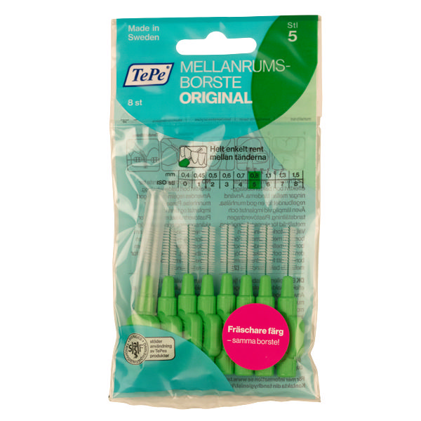 TePe interdentalbørster, soft, 0,8 mm., 10 x 8 stk