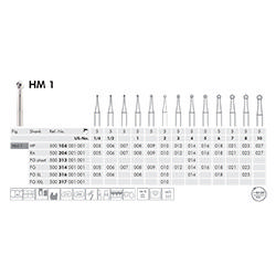 Meisinger hårdmetalbor HP 1/016, 5 stk.