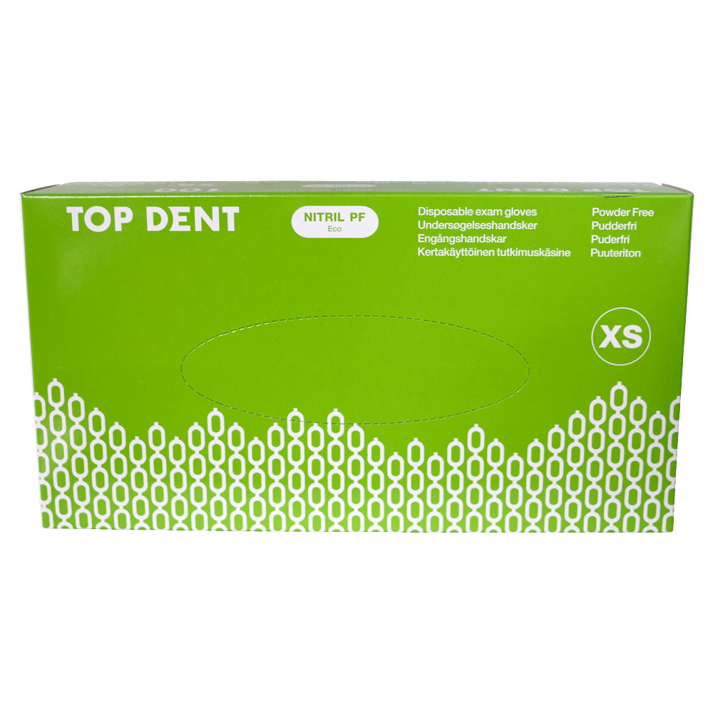 TopDent ECO handsker, nitril PF str. XS, 100 stk.